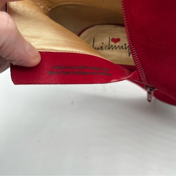 Luichiny Block Heel Painted Toes Block Heel Platform Booties Size 7 - Picture 9 of 11